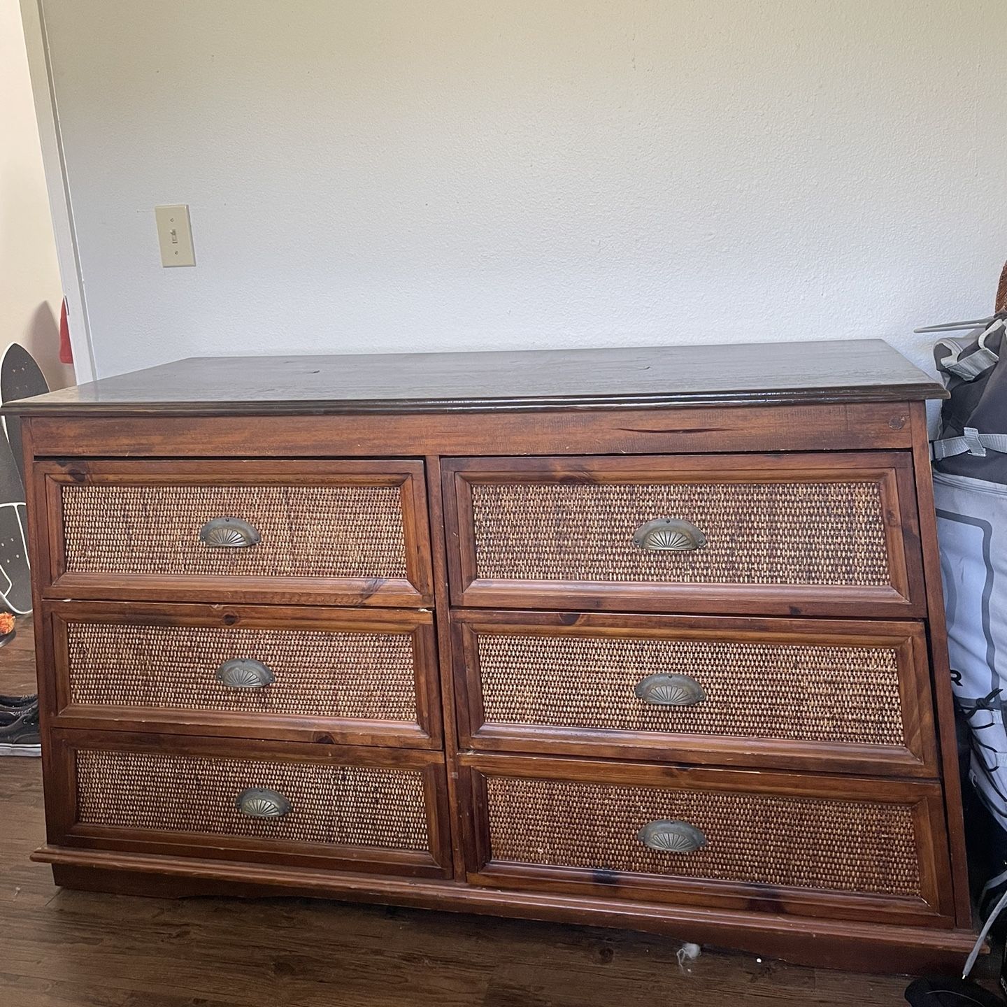brown and blue dress combination Sydney 9 Drawer Dresser in Natural Mango main image 0