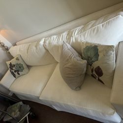 7’  White Couch 