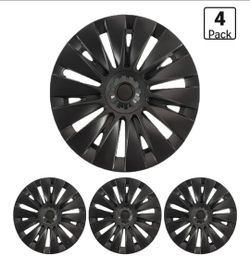 2021-2024 Tesla Model Y Wheel Covers 19 Inch, Helios Style Wheel Hub Caps,Matte Black ABS 19" Rim Hubcaps Compatible with Tesla Model Y Gemini Wheel