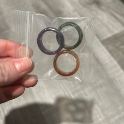 Resin rings (set of 3)