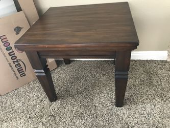 Wood End Table