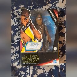 STAR WARS Galaxy of Adventures The Rise of Skywalker Chewbacca 5'-Scale Action Figure Toy with Fun Action Move