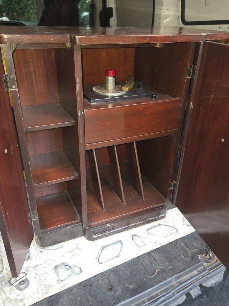 Album Record Player Cabinet. Rare And Unique And Sophisticated