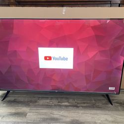 TCL 50” Roku Smart TV 4K HDR UHD “New Condition, Plastic Still Installed” With Remote Control $140 Firm On Price