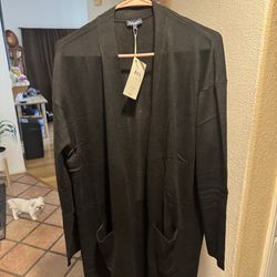 Women’s large cardigan sweater $20 each overalls size 38 / XXL $15 each