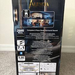 Valencia Home Theater Complete 6 Piece Smart Surround Sound 