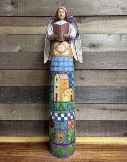 Heartwood Creek Jim Shore "Singing Makes The Heart Glad" Angel 28" Tall In box