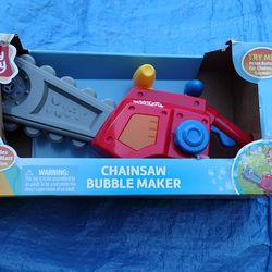 NEW Chainsaw Bubble Maker Toy.