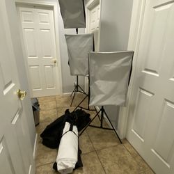 3 Pack Softbox Light Stand Photo Studio Photography Continuous Lighting Kit