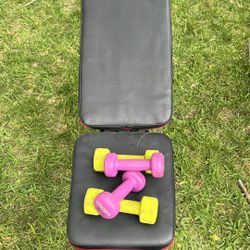 Komsurf adjustable workout bench in good condition.
