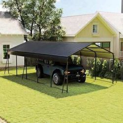New in Box  Metal Carport 13 x 26ft Heavy Duty Outdoor Car Shelter Heavy Duty Tent Outdoor Garage