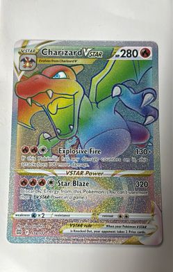 Pokemon Charizard Vstar Rainbow Rare
