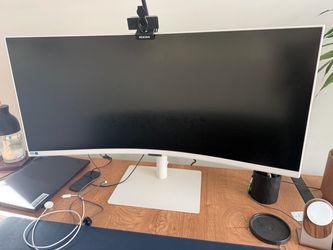 Samsung Curved Ultrawide Monitor White