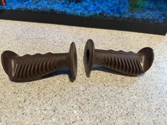 Old School BMX Grips Black Ergonomic OG 70s 80s Wing 3 Contour Three Race A2
