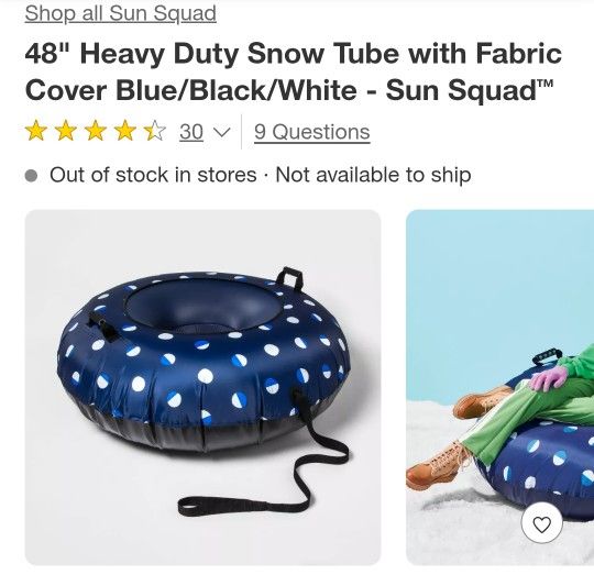 New 48" Heavy Duty Snow Tube 