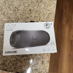AIRBUDS AS8 Wireless Speaker New In The Packaging 