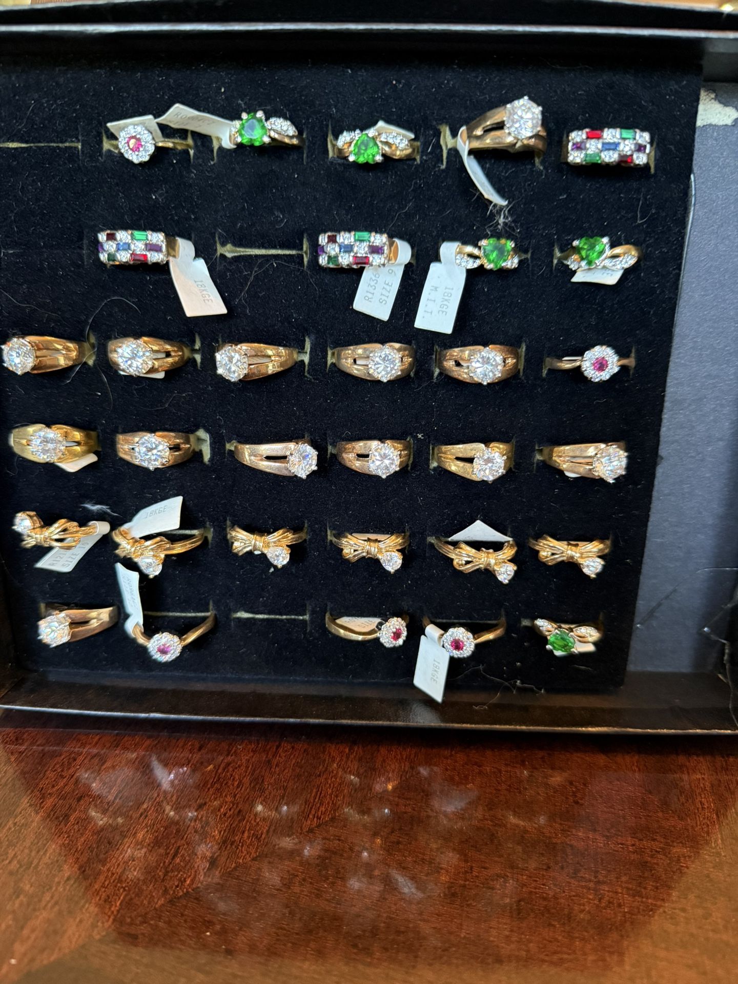 32 Beautiful 18ct Gold Electro Plated Rings