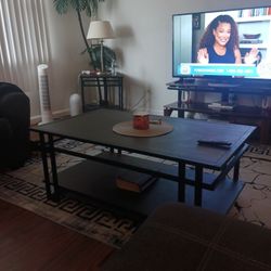 1 Table 2 Side Tables 75.  