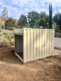 15FT SHIPPING CONTAINER – WIND & WATERTIGHT | HEAVY DUTY STORAGE SHED | CONEX BOX (ROLL-UP DOOR)
