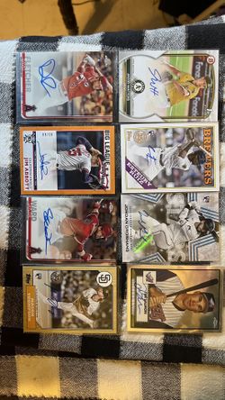MLB Auto Numbered Cards