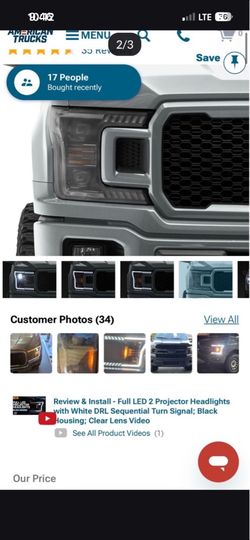F150 2018-20 headlights