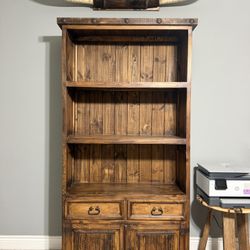 Rustic Wood Bookcase