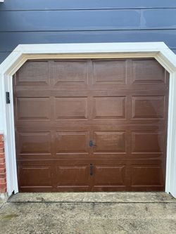Garage door.