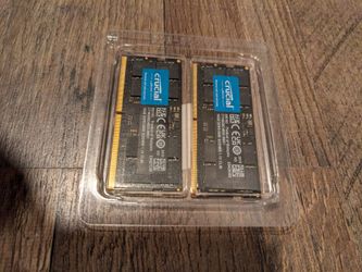 Crucial 32GB DDR5 (CT2K16G56C46S5) 2 x 16GB modules, 5600MHz SODIMM RAM Kit Laptop RAM/Memory