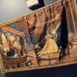 Disney Beauty And The Beast Tapestry