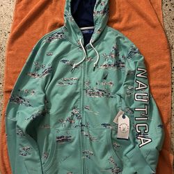 Nautica Hooded Sweatshirt Men’s XL NEW WITH TAGS 