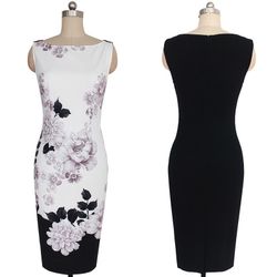 Katelynn Flower Design Bodycon Dress
