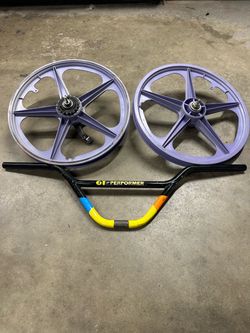 Lavender skyway style rims with GT performer bars