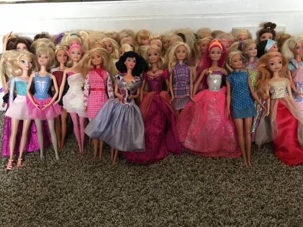 Large Lot Barbie / Disney Dolls - 100
