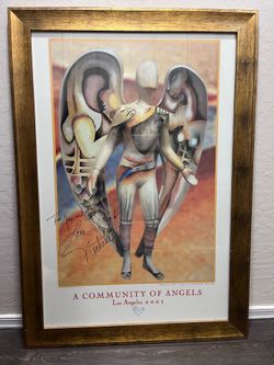 RARE 2001 Alexandra Nechita “Eyes of Light” Angel Lithograph - Hand Signed