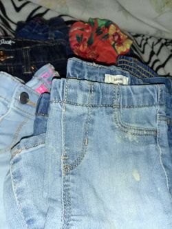 Little girl clothes. Cat and jack, true religion jeans, old navy jeans and shirts. Only the true Religion jeans are 5.00 each. others are 2.00 each