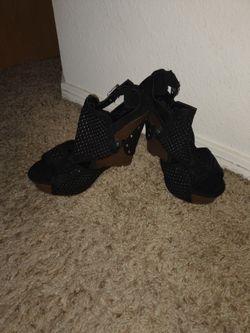 Cato Black Wedges Sz. 8