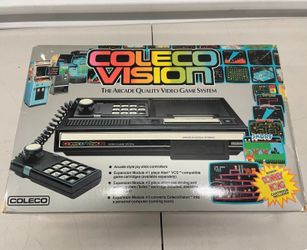 ColecoVision 2400 Console w/ Original Box Donkey Kong Star Wars 2 Controllers
