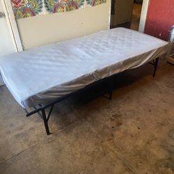 Twin mattress and bedframe
