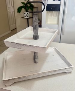 Tiered Wooden Tray (change out theme for the holiday!)