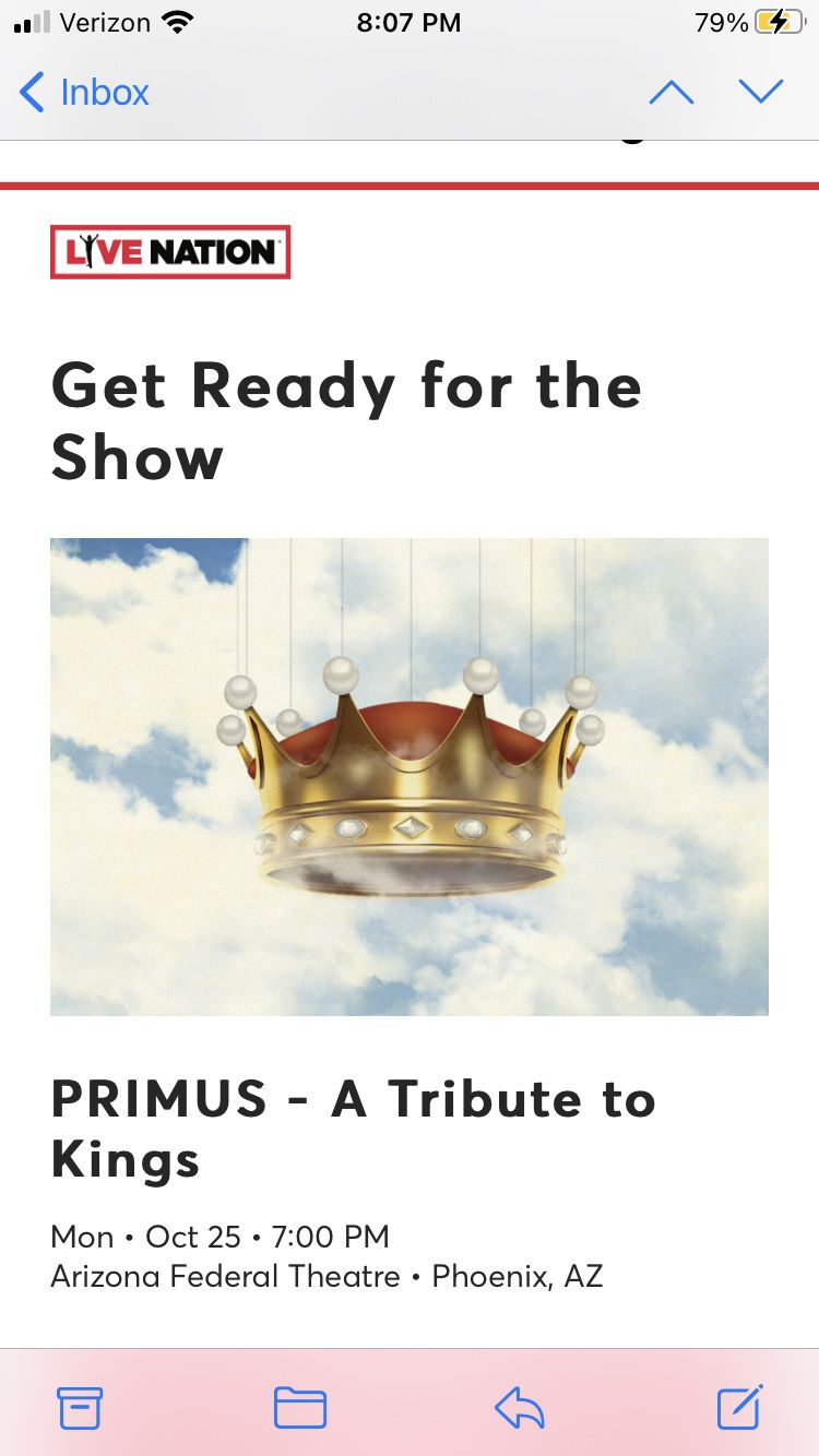 Primus 10/25  2 GA Tickets