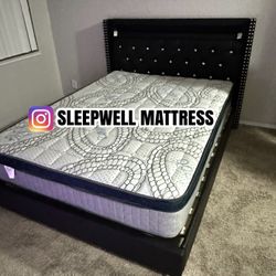 New Queen Bed Frame With Mattress 