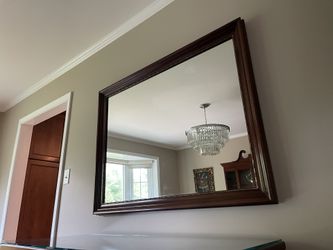 Beautiful Mirror- Mahogany Wood Frame