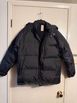 Boys size 16 puffer jacket with hood