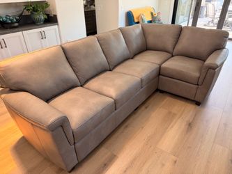 Brand New Custom Leather Sectional Couch