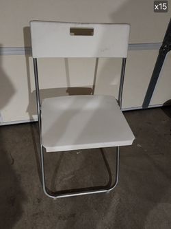 IKEA Gunde White Folding Chair (15 in stock)