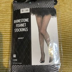 Rhinestone Fishnet Stockings