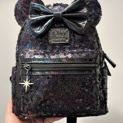 Loungefly x Disney Princess Backpack Sequin Black
