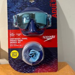 Speedo Lightweight, Travel Friendly Mask Snorkel Set 