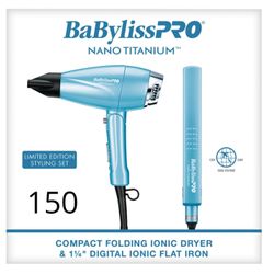 Professional hair dryer and straightener