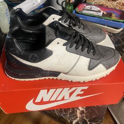 Louis Vuitton Shoes Run Away Sneakers Black, Gray, & WhiteSize 9.5